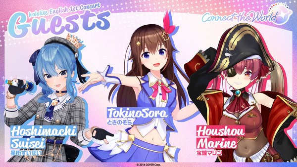 Hololive Japan Talents Join HoloEN Connect the World Concert Guest Roster
