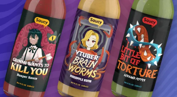 VTuber Grimmi Launches Hot Sauce Brand ‘Saucy Biz’