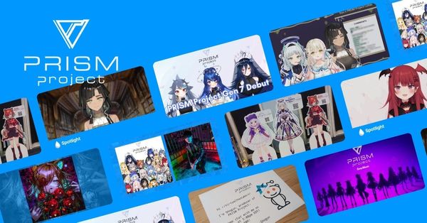 A sample of the stories VTuber NewsDrop has written related to PRISM Project